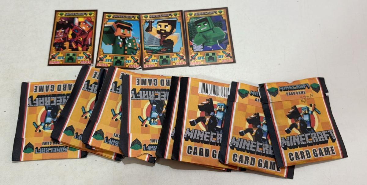 Minecraft Loser Card Lote com 15 Cards game Minecraft + 4 cards avulsos. Em