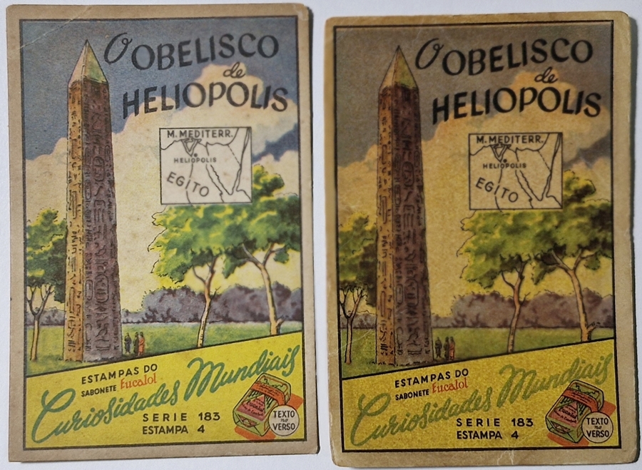 Eucalol/"Curiosidades Mundiais" - Mesma série com emissão diferente (Série 183 Estampa 4).