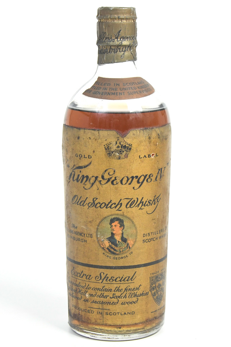 【希少】King e IV Old Scotch Whisky Relíquia Histórica: Whisky King George IV - Selo de Apr
