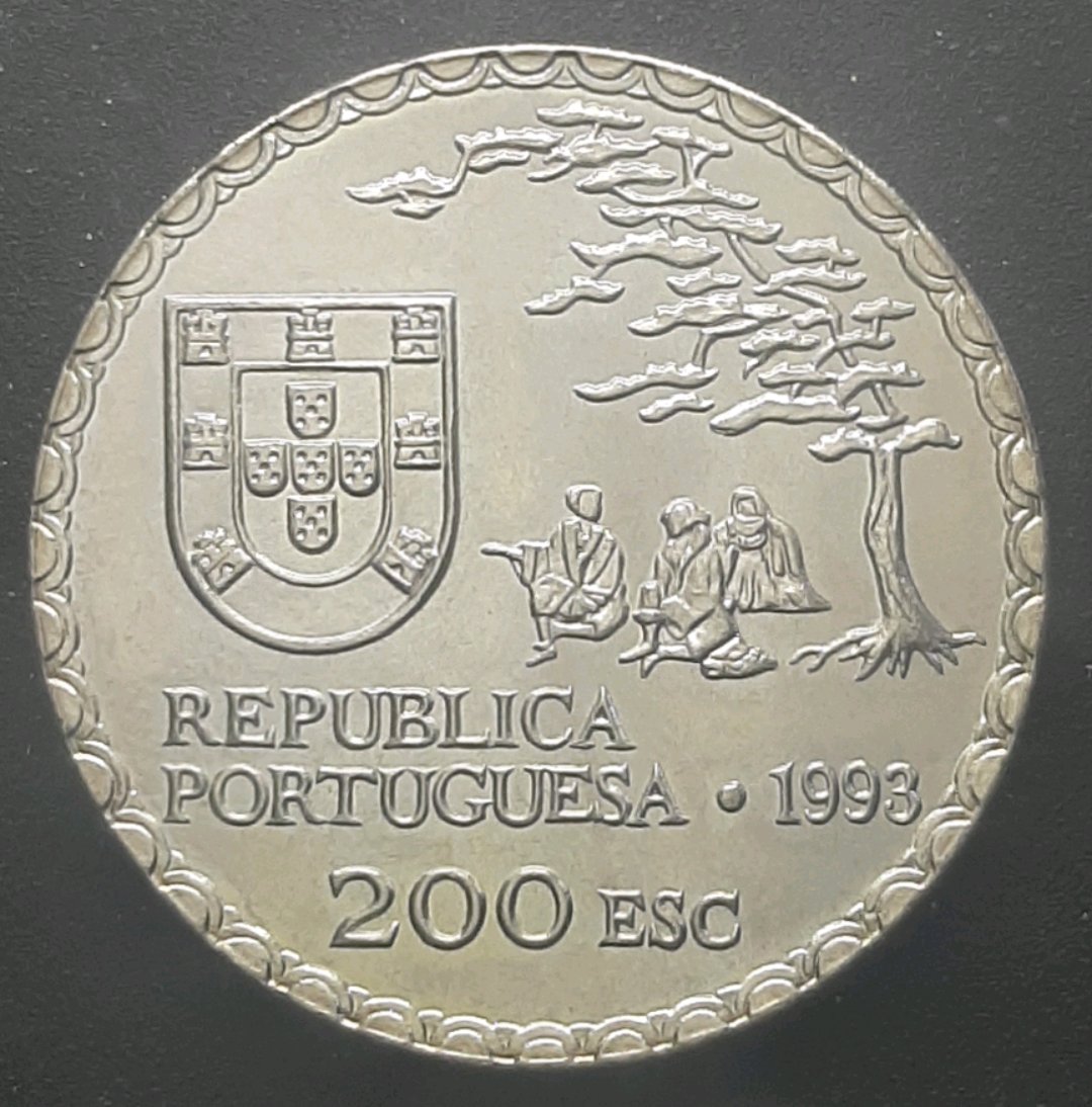 PORTUGAL - MOEDA DE NÍQUEL - 200 ESCUDOS - SOBERBA