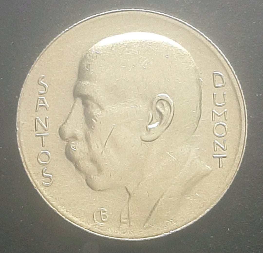 PRATA - P721 - 5000 RÉIS - SANTOS DUMONT - FC