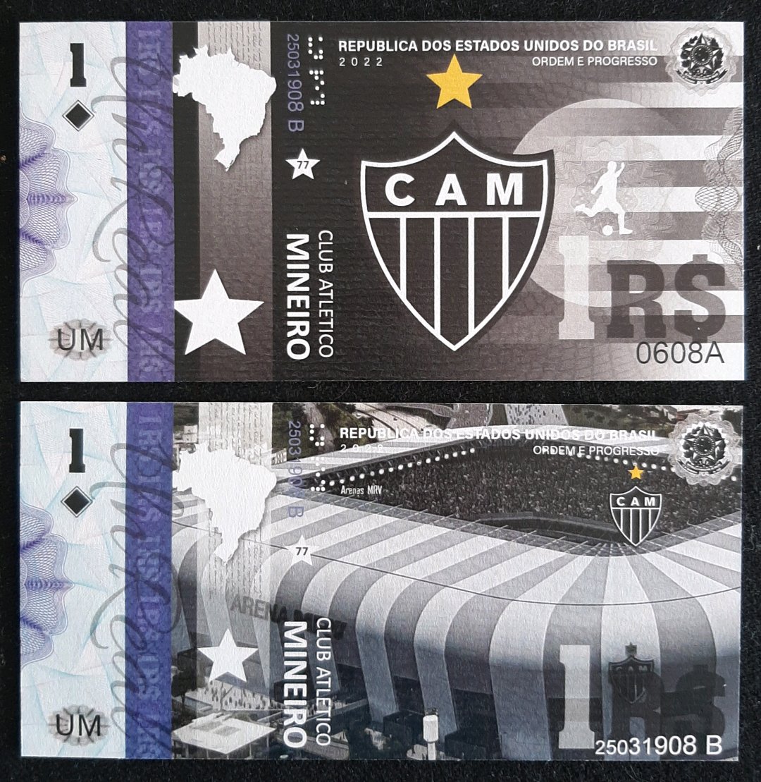 BRAZIL CLUBES DE FUTEBOL - CÉDULA FANTASIA - FE