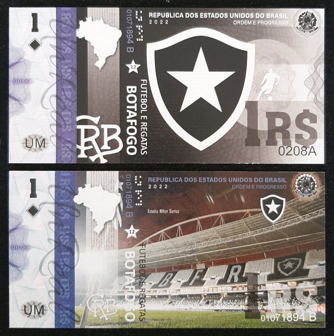 BRAZIL CLUBES DE FUTEBOL - CÉDULA FANTASIA - FE