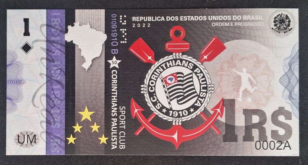 BRAZIL CLUBES DE FUTEBOL - CÉDULA FANTASIA - FE