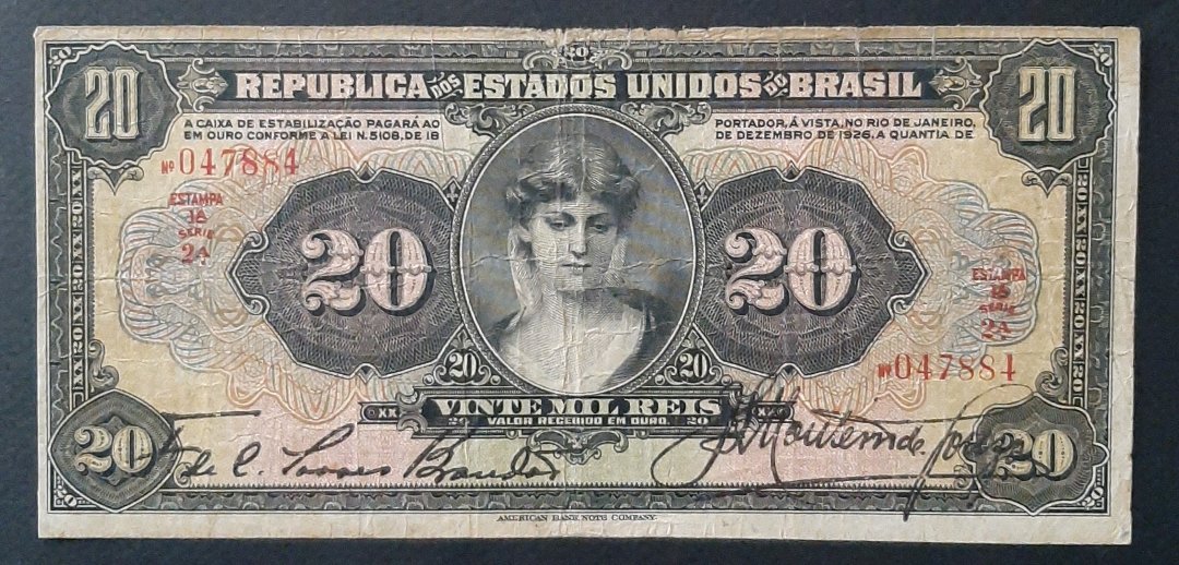 R185 - 20.000 RÉIS - MUITO BOA - CATALOGO R$ 550