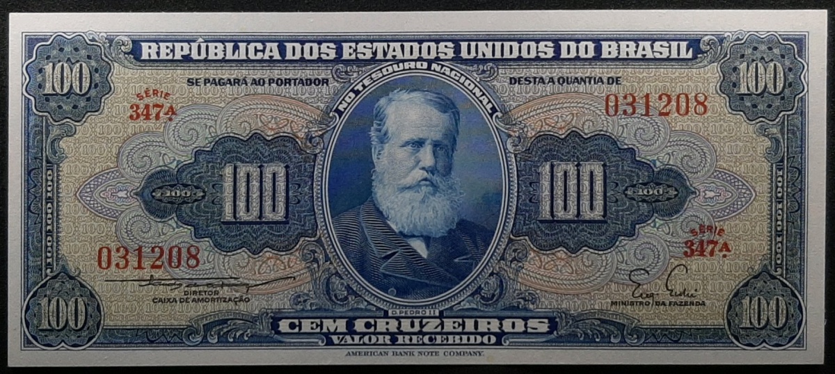 C 030 - 1955 - 100 CRUZEIROS - FE - CLAUDIONOR LEMOS/EUGENIO GUDIN - VALOR DE AVALIAÇÃO R$ 1050