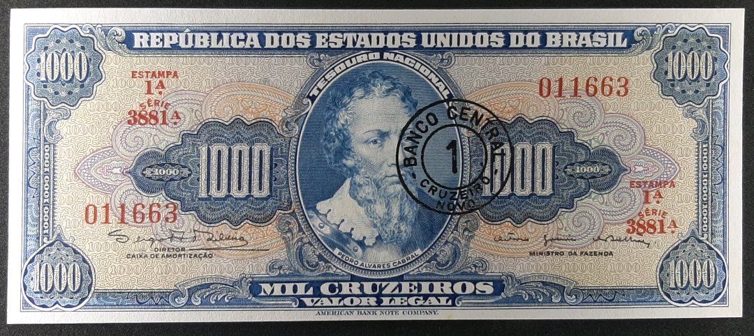 C 120 - 1966 - 1 CRUZEIRO NOVO  - FE - SERGIO RIBEIRO/OTAVIO BULHÕES - VALOR DE CAT. R$ 230