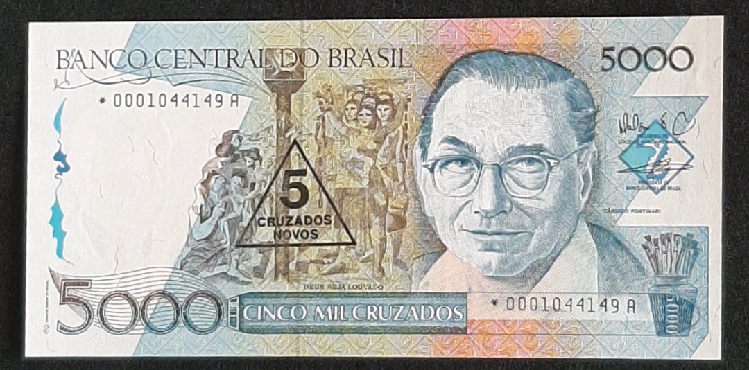C 200 A - 5 CRUZADOS NOVOS - FE - REPOSIÇÃO - VALOR DE CATALOGO R$ 240