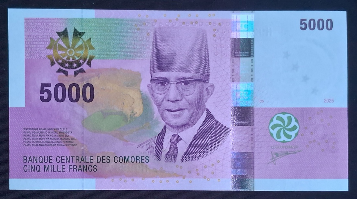 COMORES - 5000 FRANCOS - FE