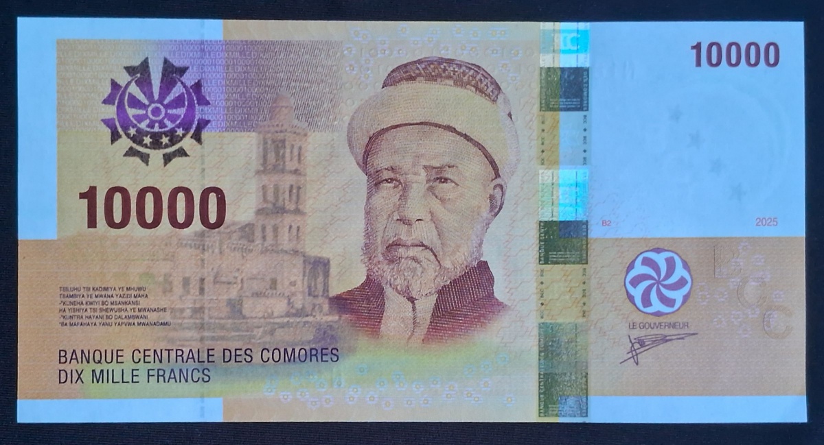 COMORES - 10.000 FRANCOS - FE