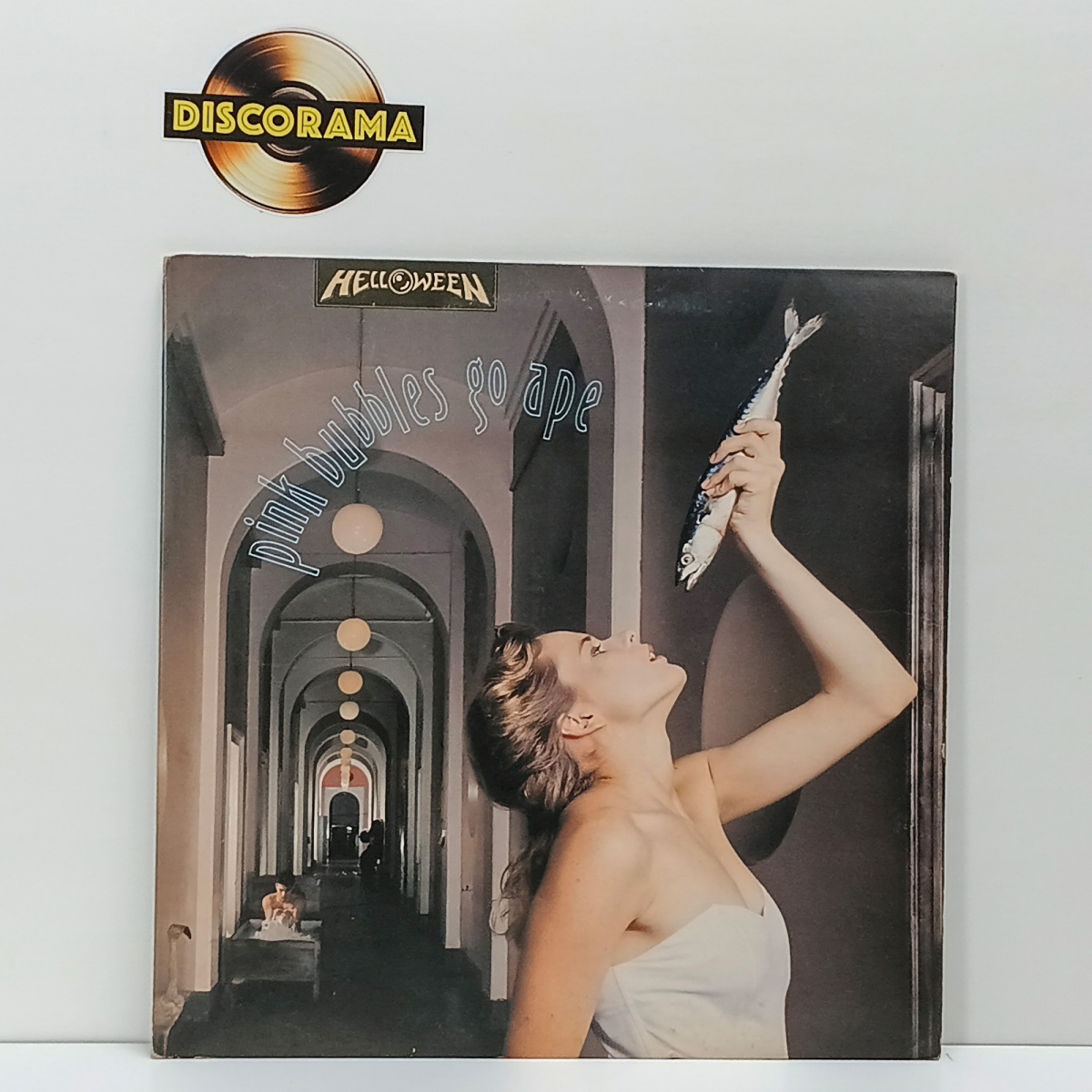 HELLOWEEN  -  PINK BUBBLES GO APE  -  CAPA GATEFOLD  -  POSSUI ENCARTE  -  ASPECTO DO DISCO: EXCELENTE  /  ASPECTO DA CAPA: EXCELENTE  -  1991  -  LP DISCO DE VINIL (Verifique com atenção as imagens deste lote e entre ...