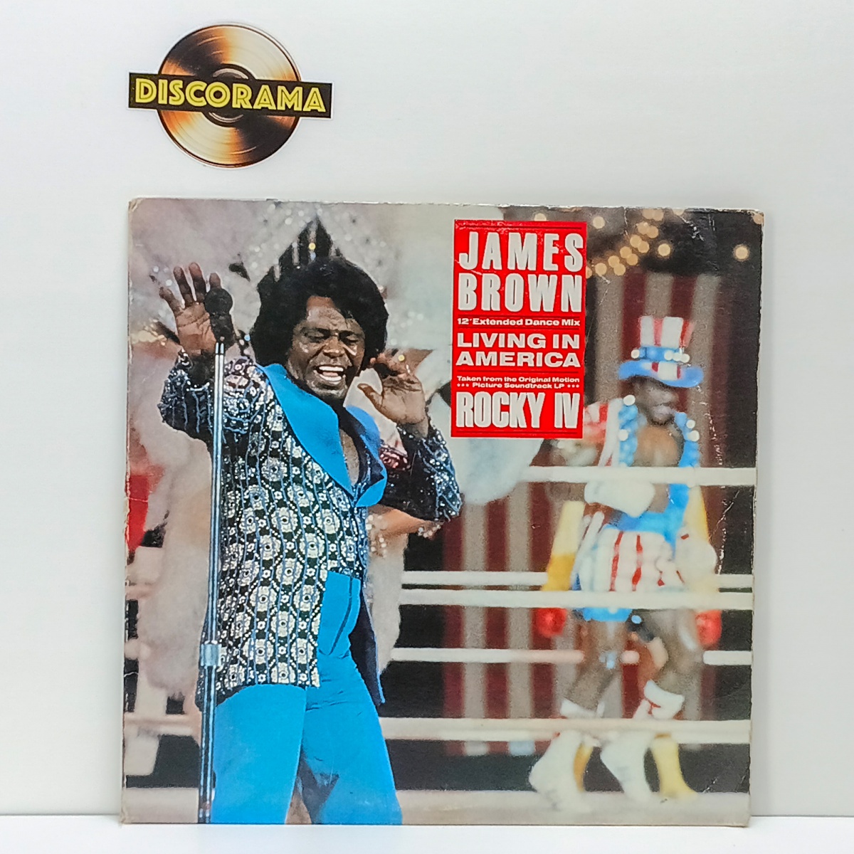 JAMES BROWN  -  LIVING IN AMERICA - SINGLE  -  IMPORTADO (EUA)  -  ASPECTO DO DISCO: VG+  /  ASPECTO DA CAPA: VG+ (POSSUI DESGASTES NAS LATERAIS)  -  1985  -  LP DISCO DE VINIL (Verifique com atenção as imagens deste ...