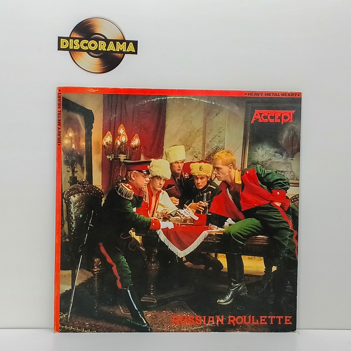 ACCEPT  -  RUSSIAN ROULETTE  -  POSSUI ENCARTE  -  ASPECTO DO DISCO: EXCELENTE  /  ASPECTO DA CAPA: VG+/EXCELENTE  -  1986  -  LP DISCO DE VINIL (Verifique com atenção as imagens deste lote e entre em contato conosco ...