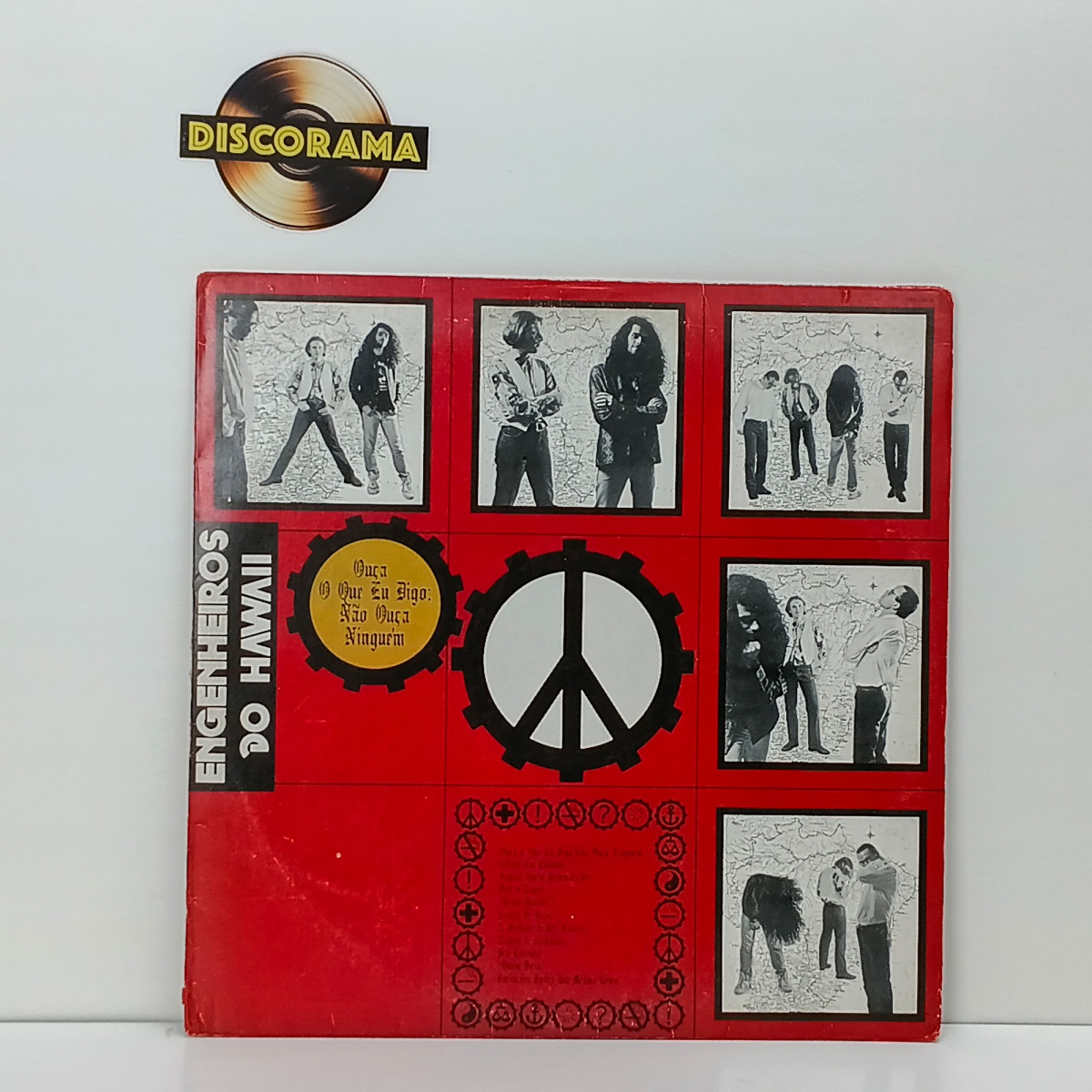 ENGENHEIROS DO HAWAII  -  OUÇA O QUE EU DIGO: NÃO OUÇA NINGUÉM  -  POSSUI ENCARTE  -  ASPECTO DO DISCO: EXCELENTE  /  ASPECTO DA CAPA: VG/VG+  -  1987  -  LP DISCO DE VINIL (Verifique com atenção as imagens deste lote e ...
