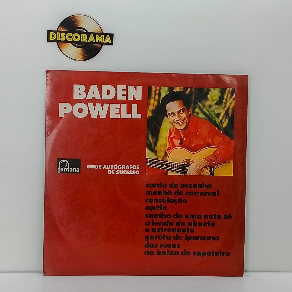 BADEN POWELL  -  BADEN POWELL (AUTÓGRAFO DE SUCESSOS)   -  ASPECTO DO DISCO: EXCELENTE  /  ASPECTO DA CAPA: VG+  -  1971  -  LP DISCO DE VINIL (Verifique com atenção as imagens deste lote e entre em contato conosco até ...
