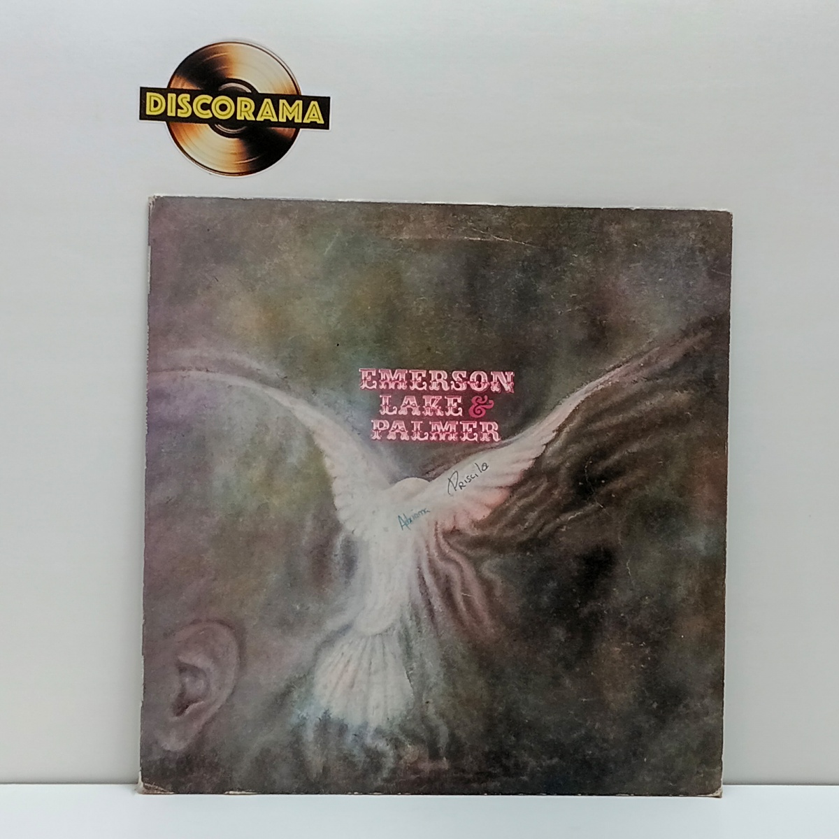 EMERSON, LAKE & PALMER  -  EMERSON, LAKE AND PALMER  -  ASPECTO DO DISCO: VG+  /  ASPECTO DA CAPA: VG+ (POSSUI DESGASTES NAS BORDAS E MARCA DE CANETA)  -  1971  -  LP DISCO DE VINIL (Verifique com atenção as imagens ...