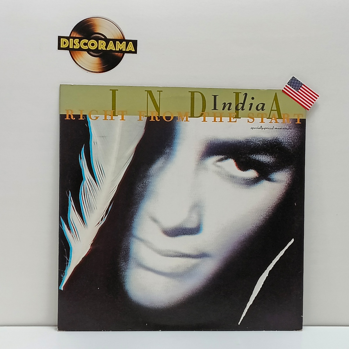 INDIA   -  RIGHT FROM THE START - SINGLE  -  IMPORTADO (EUA)  -  ASPECTO DO DISCO: VG+  /  ASPECTO DA CAPA: EXCELENTE  -  1989  -  LP DISCO DE VINIL (Verifique com atenção as imagens deste lote e entre em contato ...