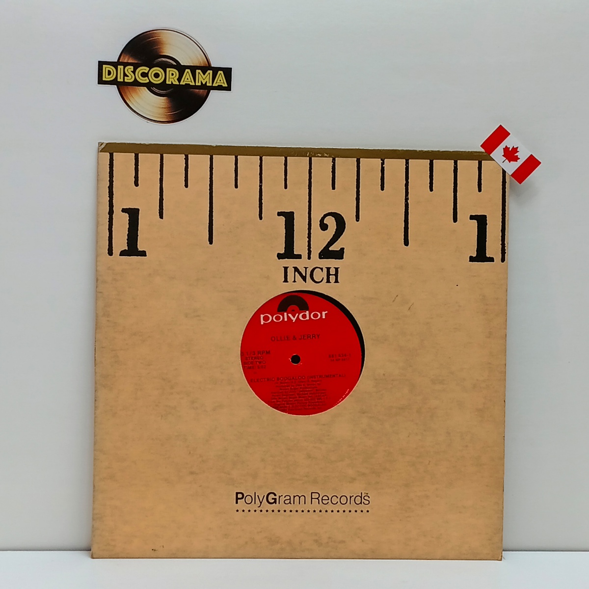 OLLIE & JERRY   -  ELECTRIC BOOGALOO - SINGLE  -  IMPORTADO (CANADÁ)  -  ASPECTO DO DISCO: EXCELENTE  /  ASPECTO DA CAPA: EXCELENTE  -  1984  -  LP DISCO DE VINIL (Verifique com atenção as imagens deste lote e entre em ...