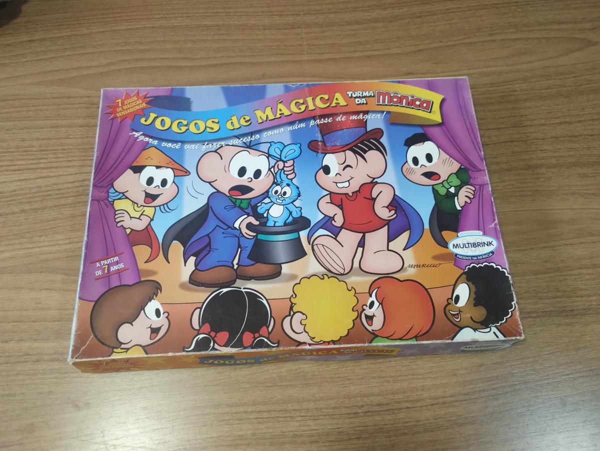 Lote composto por jogo de tabuleiro "Jogos de mágica da Mônica" Fabricado pela Grow!!!! Por favor observem bem as fotos antes de dar o lance e qualquer dúvidas ou mais fotos por gentileza entrar em contato no ...