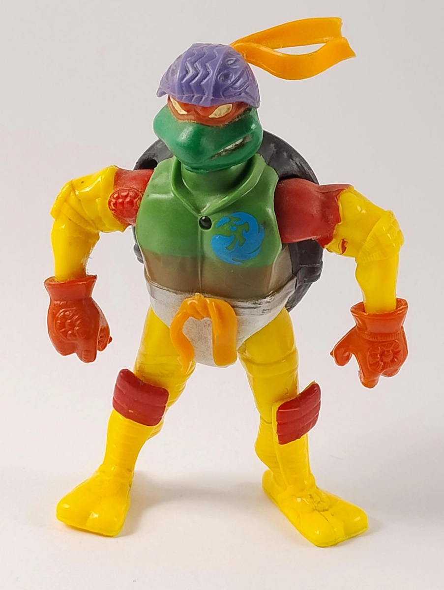 BONECO TARTARUGA NINJA COLORIDO - PLÁSTICO, 12CM - EM B