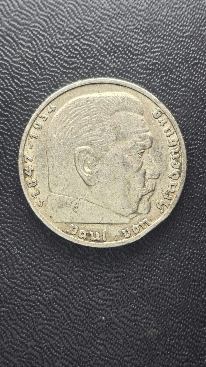 ALEMANHA - 5 REICHMARK 1936 J MUITO ESCASSA - 13,88GR/29MM - PRATA - ITEM NÃO PROMOVE OU GLORIFICA A VIOLÊNCIA DA INTOLERÂNCIA RACIAL OU RELIGIOSA. ESTA Á VENDA APENAS PARA FINS DE PRESERVAÇÃO DA MEMÓRIA HISTÓRICA.