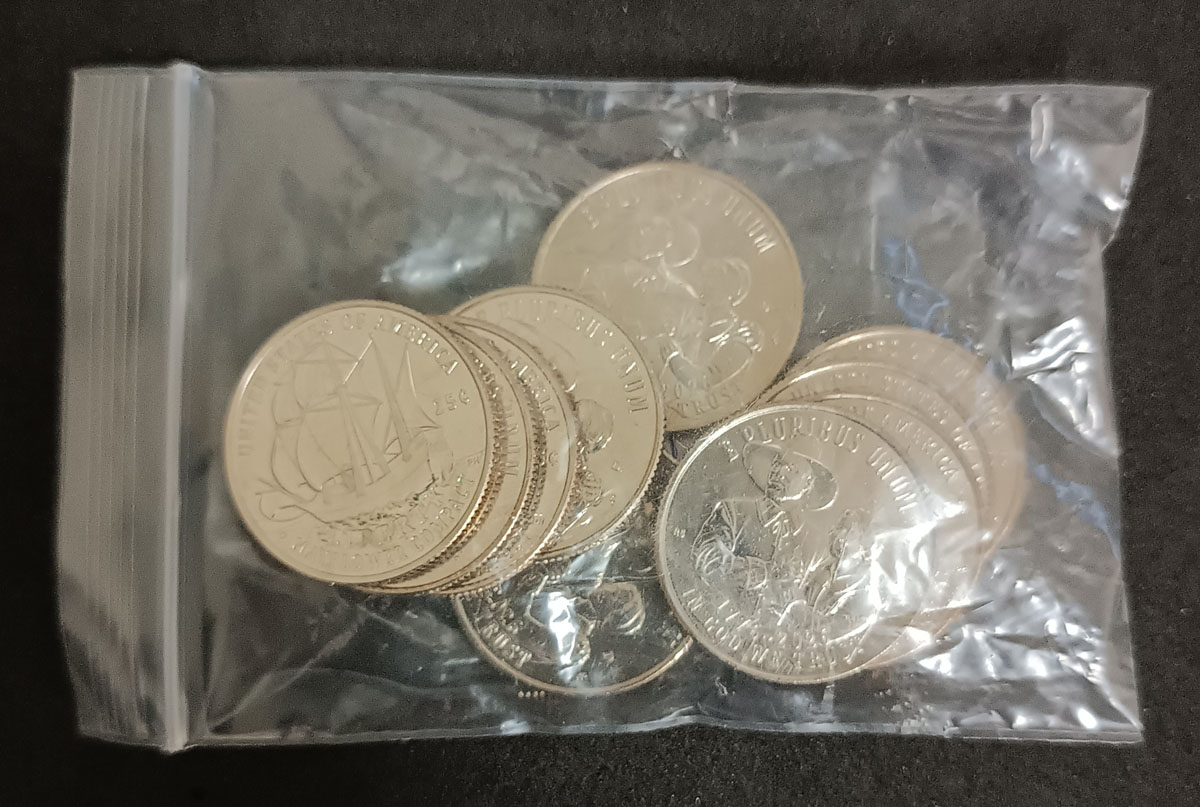 Lote Moedas Eua Quarter Dollar 2026 10 Unidades FC