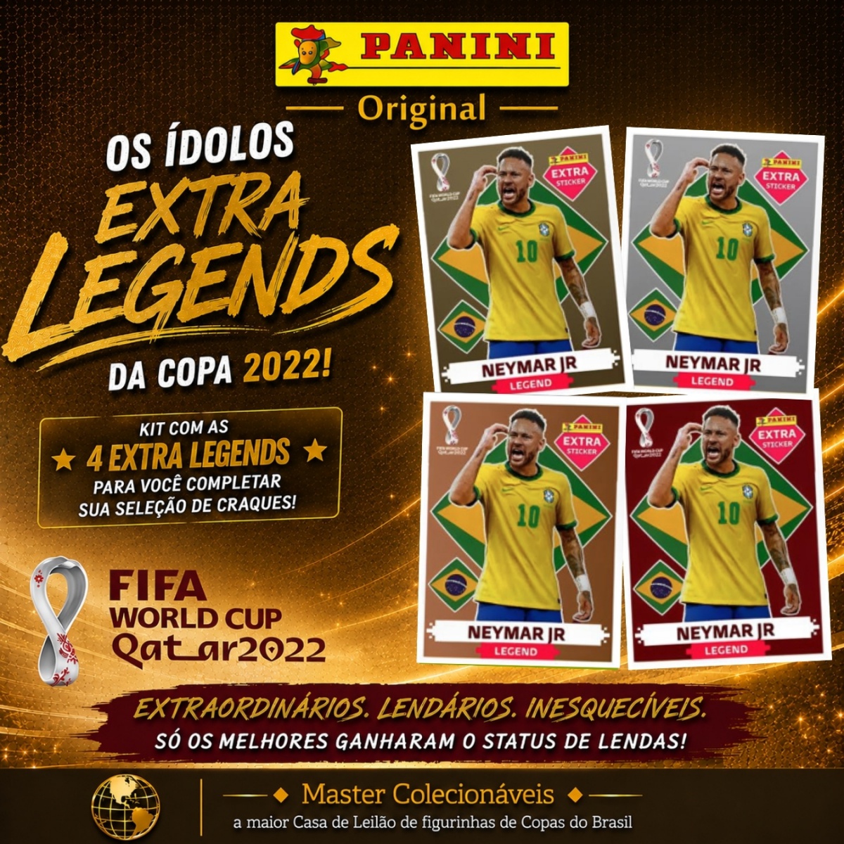 2022 - AS 4 EXTRA LEGENDS NEYMAR JUNIOR (Brasil) - OURO