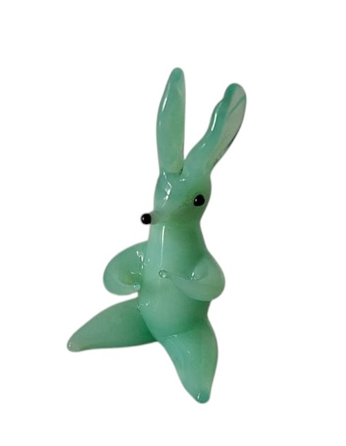 COLECIONISMO – Miniatura em murano, retratando marsupial. c. 5cm.