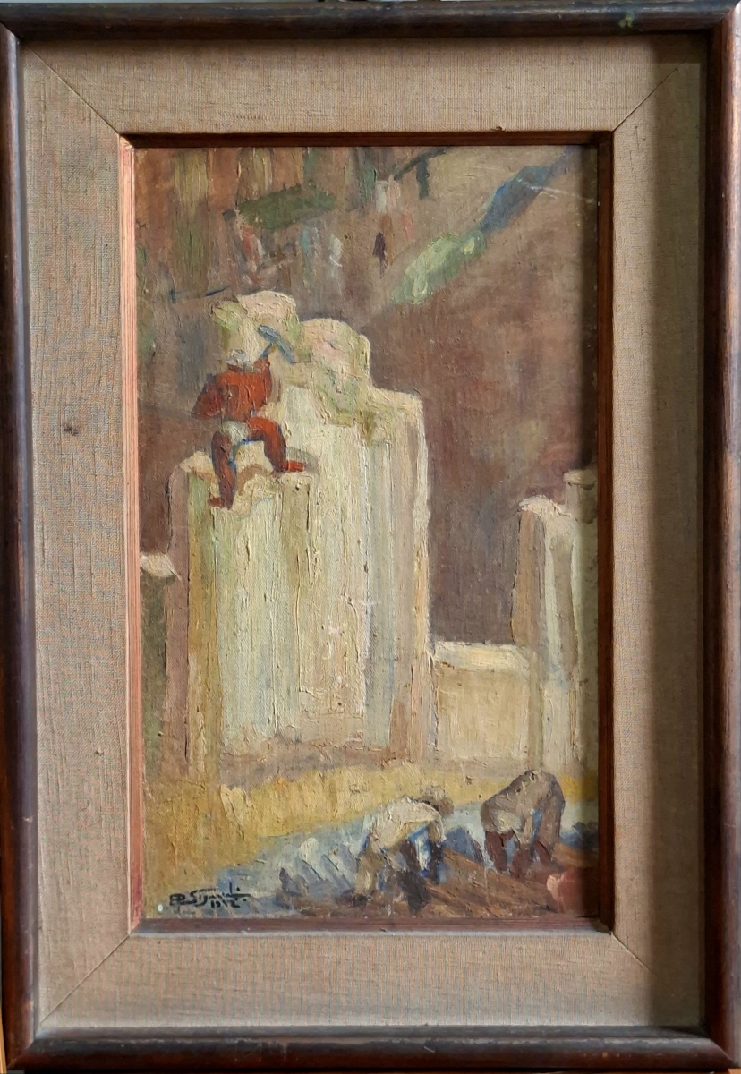 EUGENIO SIGAUD – Óleo sobre tela retratando trabalhadores, de autoria de E. P. Sigaud. Eugênio de Proença Sigaud (Porciúncula, 2 de julho de 1899 — Rio de Janeiro, RJ, 6 de agosto de 1979), conhecido como o `pintor dos ...