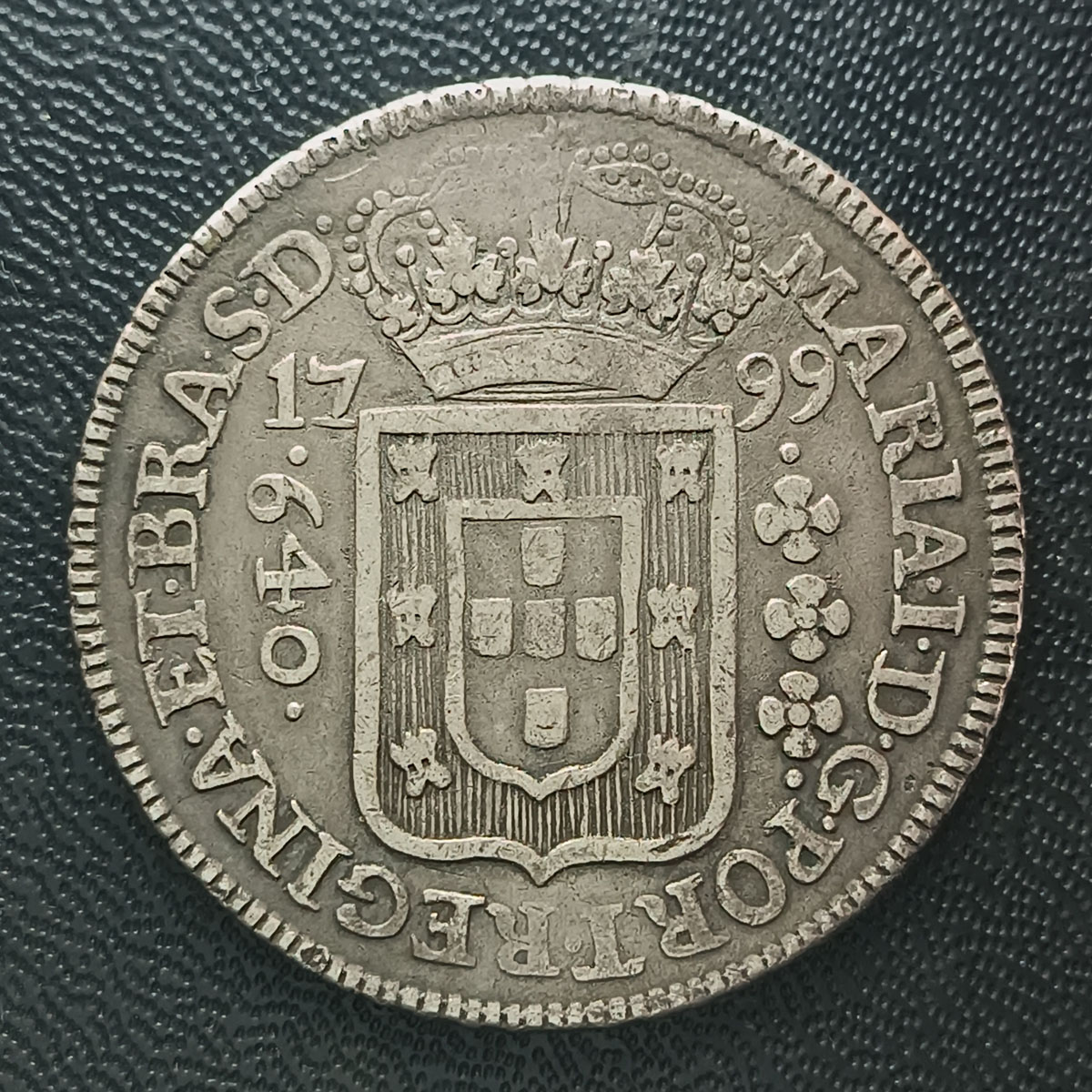 BRASIL - 640 RÉIS 1799 B - PRATA