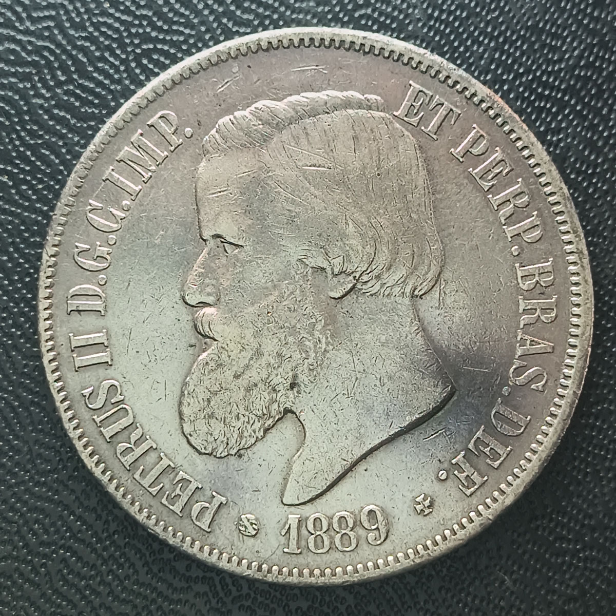 BRASIL - 2000 RÉIS 1889 - PRATA - 25,5GR