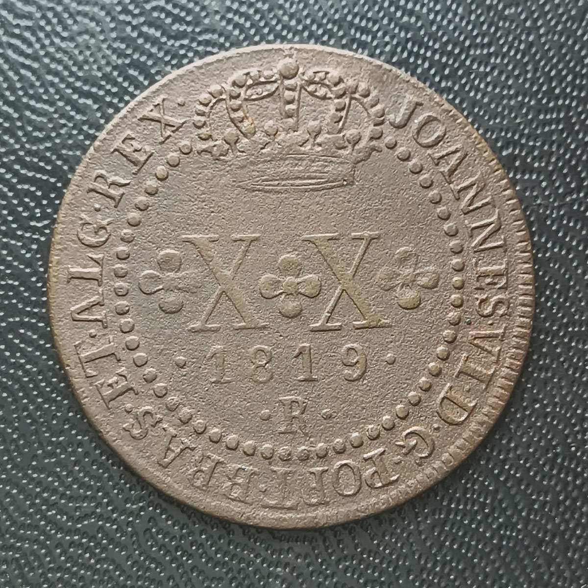 BRASIL - XX RÉIS 1819 R - COBRE  - BONITA PEÇA