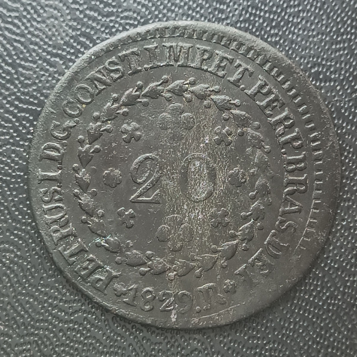 BRASIL - 20 RÉIS 1829 R - COBRE