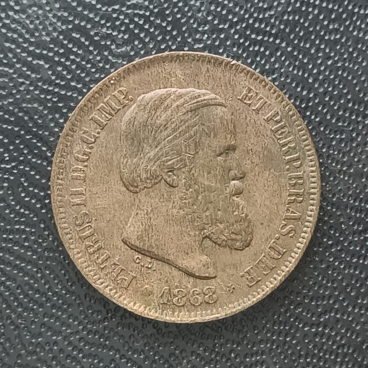 BRASIL - 10 RÉIS 1868 - BRONZE