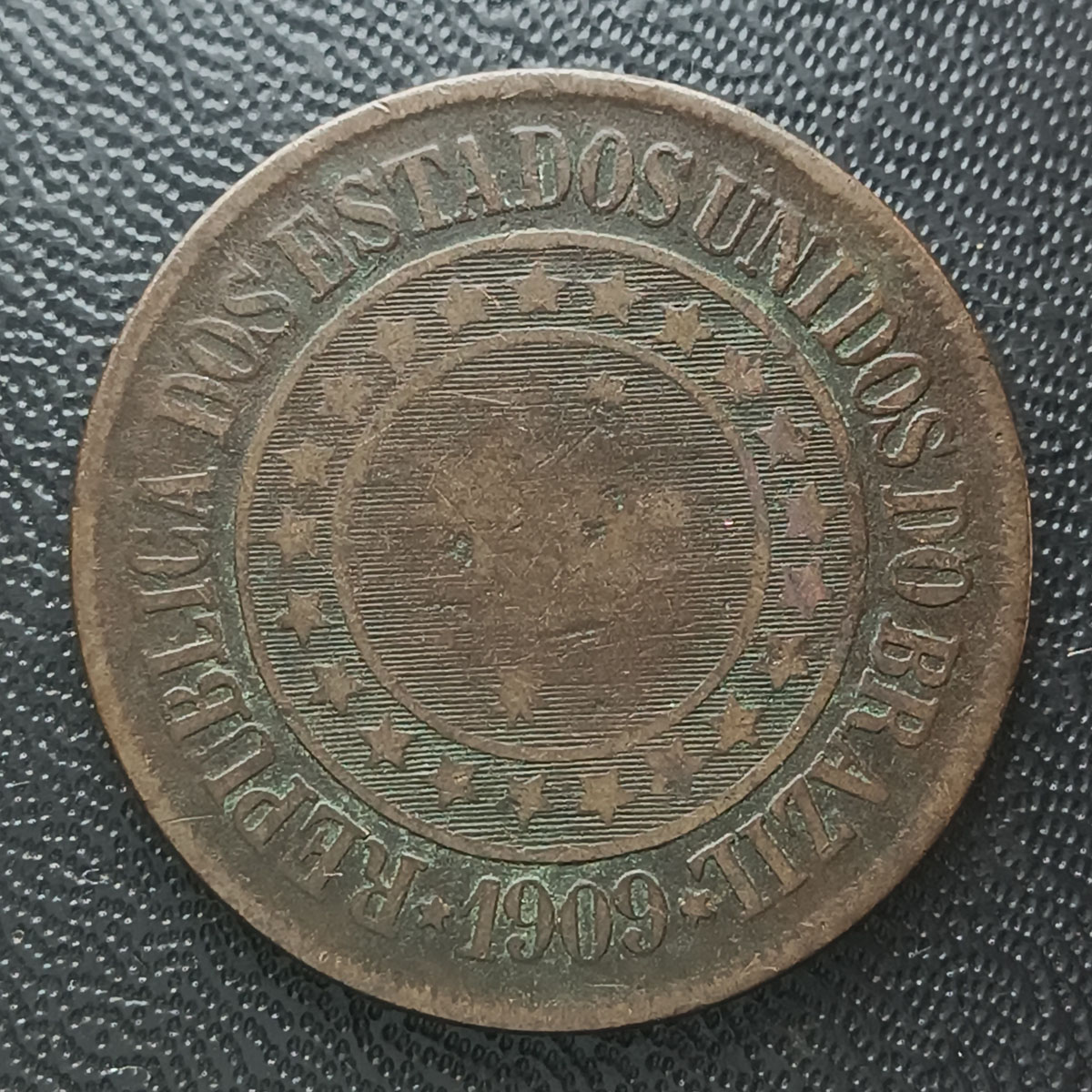 BRASIL - 40 RÉIS 1909 - BRONZE