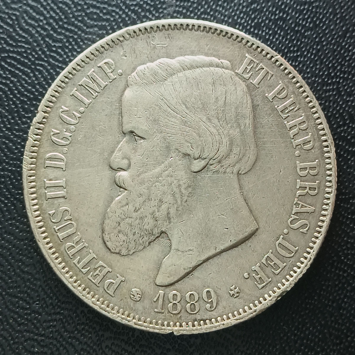 BRASIL - 2000 RÉIS 1889 - PRATA - 25,5GR