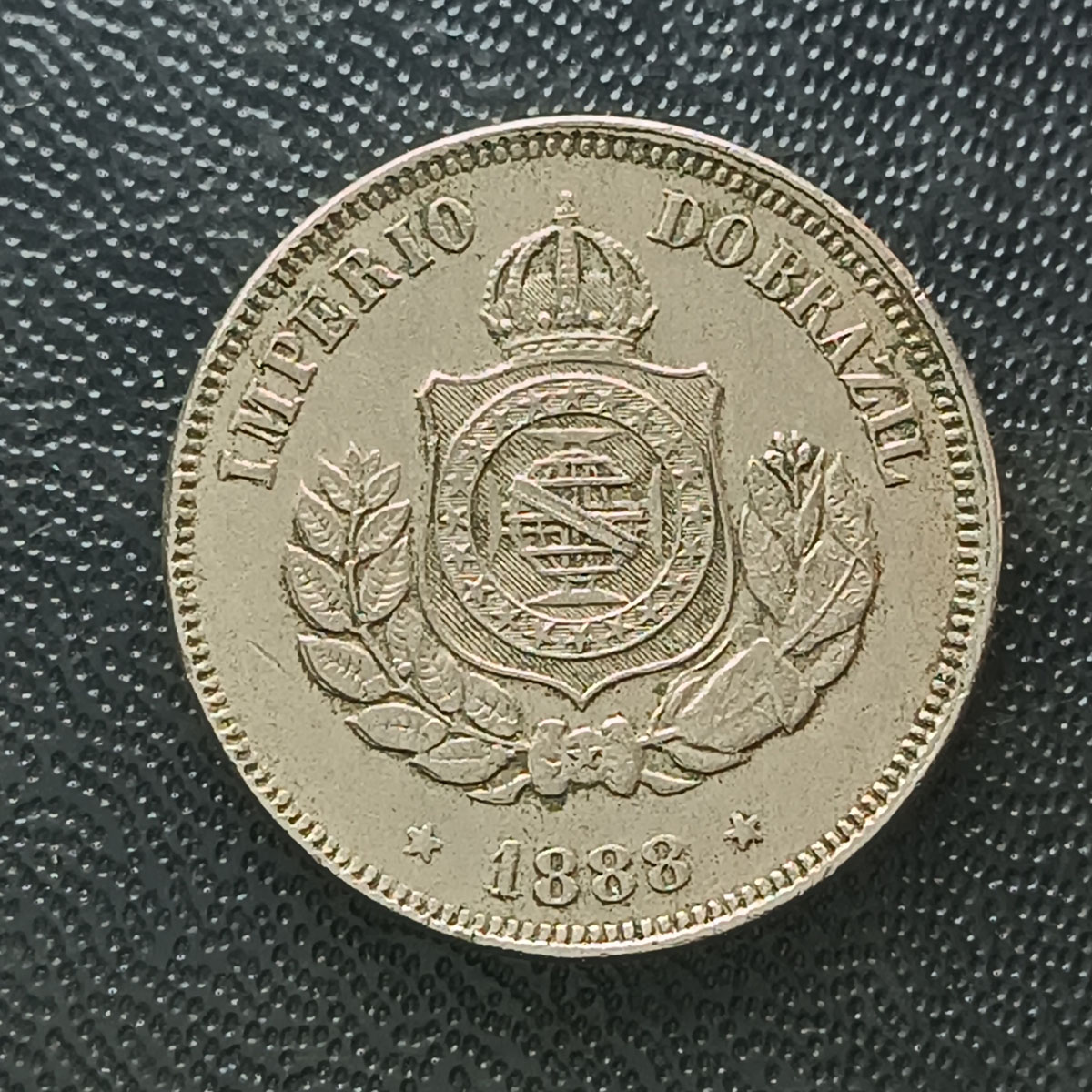 BRASIL - 50 RÉIS 1888  DATA MUITO ESCASSA - CUPRO NIQUEL