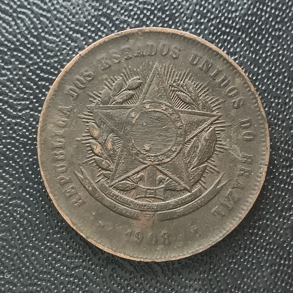 BRASIL - 20 RÉIS 1908 - BRONZE