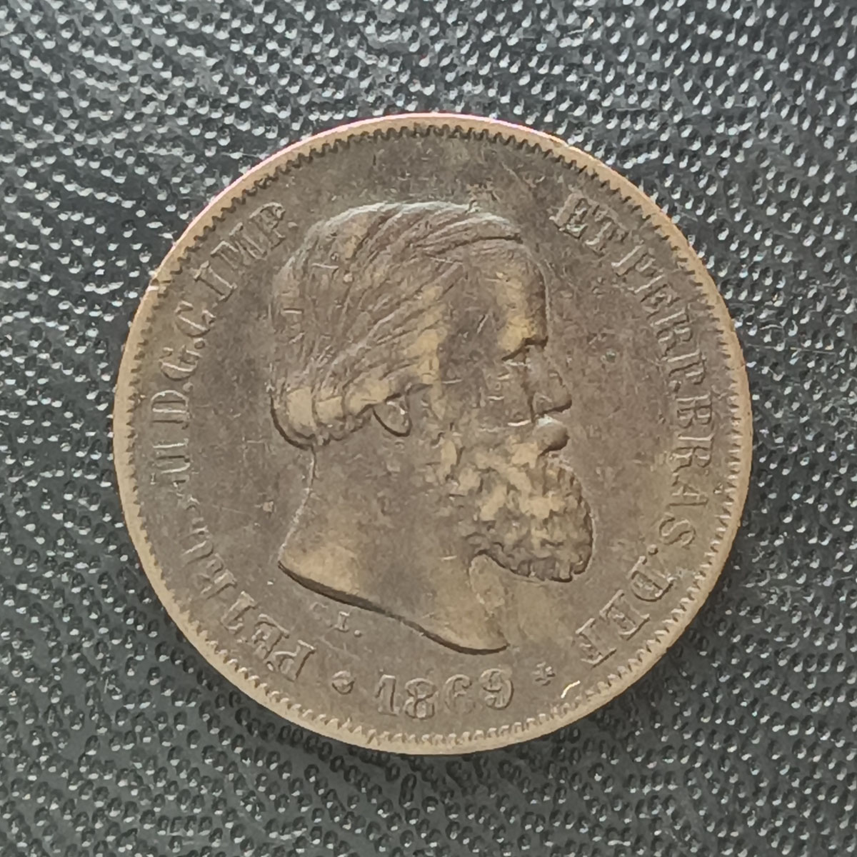 BRASIL - 10 RÉIS 1869 - BRONZE - BELA PEÇA