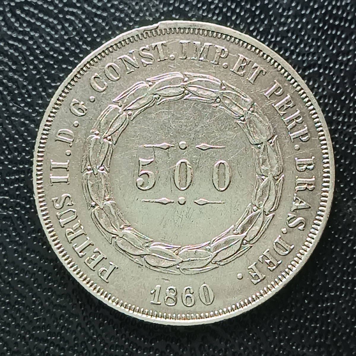 BRASIL - 500 RÉIS 1860 - PRATA