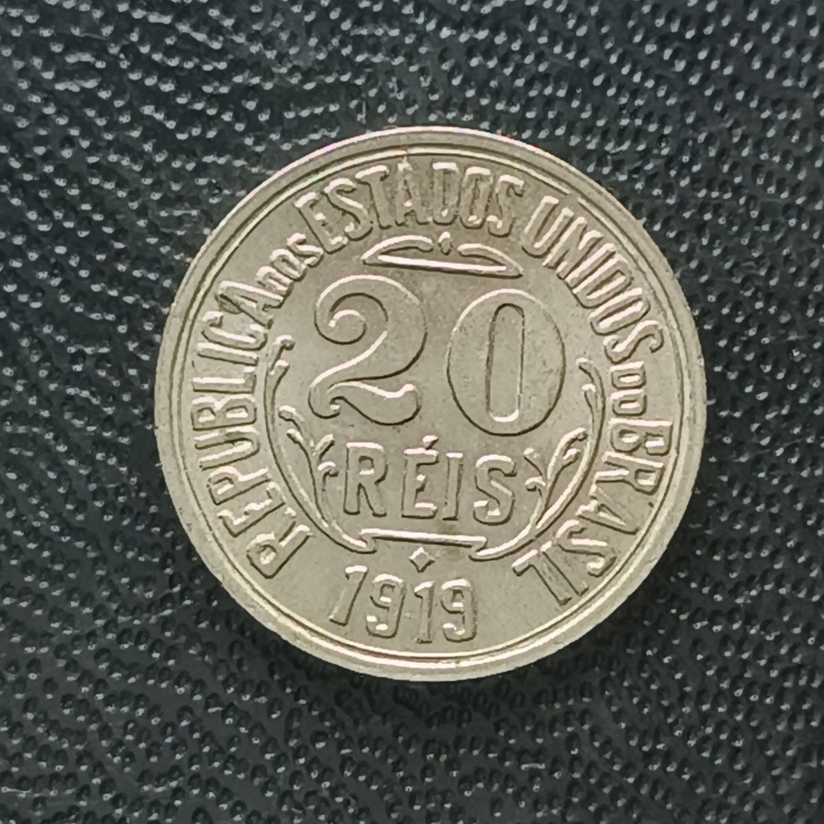BRASIL - 20 RÉIS 1919 FC - LINDA PEÇA
