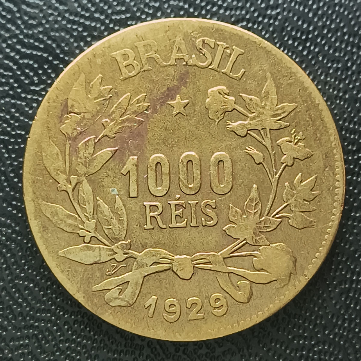 BRASIL - 1000 RÉIS 1929 - BRONZE ALUMINIO