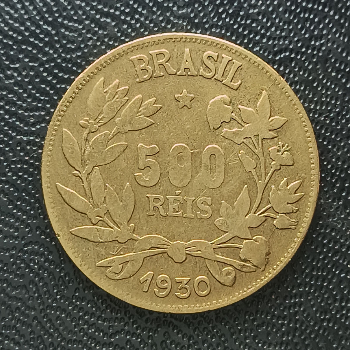 BRASIL - 500 RÉIS 1930 - BRONZE ALUMINIO