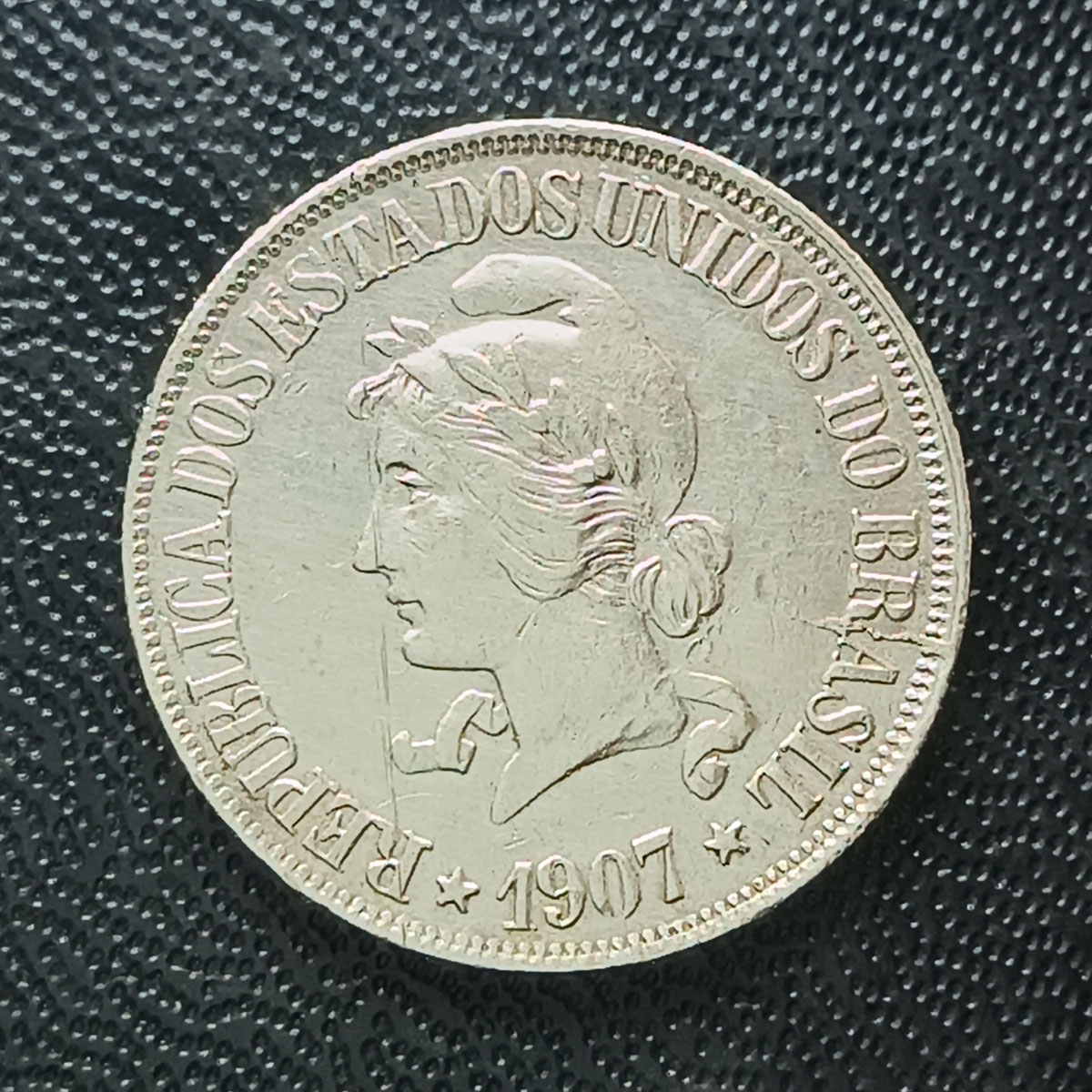 BRASIL - 500 RÉIS 1907 - PRATA