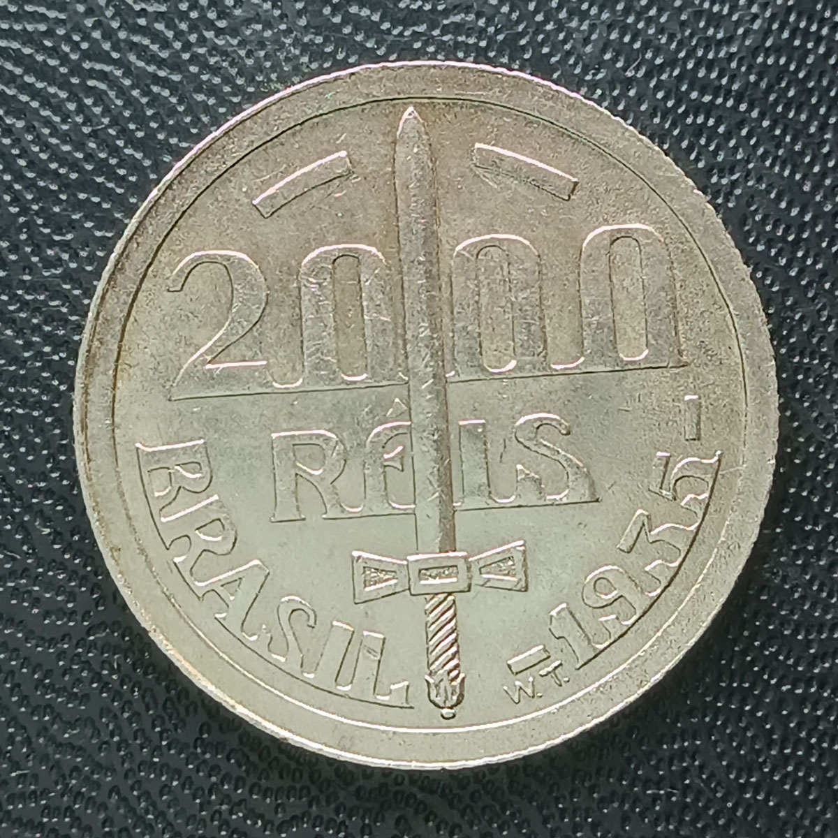 BRASIL - 2000 RÉIS 1935 - DUQUE DE CAXIAS  - PRATA