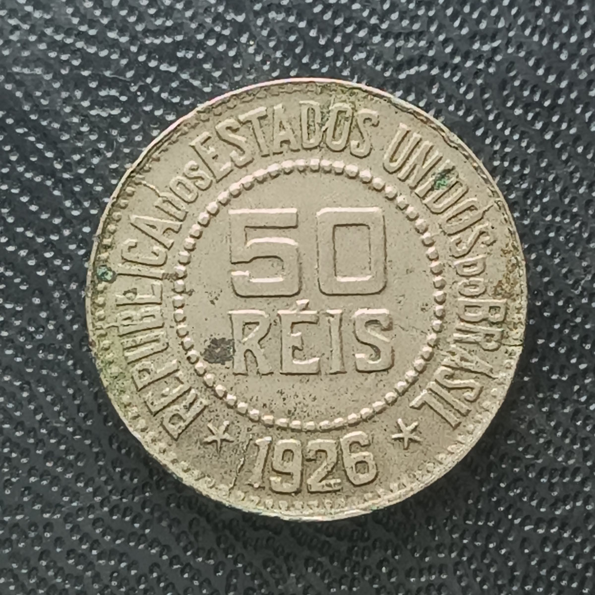 BRASIL - 50 RÉIS 1926 - CUPRO NIQUEL