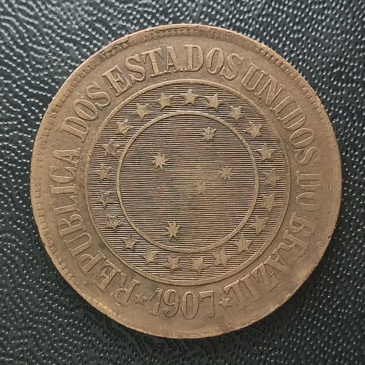 BRASIL - 40 RÉIS 1907 - BRONZE