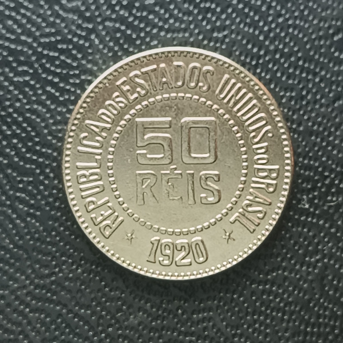 BRASIL - 50 RÉIS 1920 - CUPRO NIQUEL