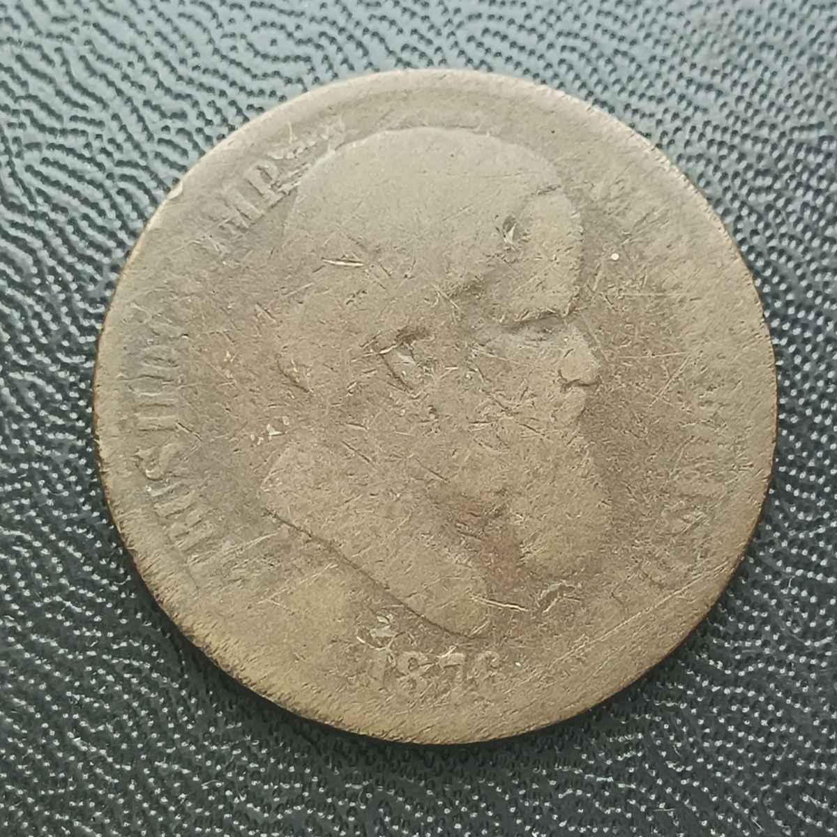 BRASIL - 40 RÉIS 1876 - DATA BEM ESCASSA - B793 - BRONZE