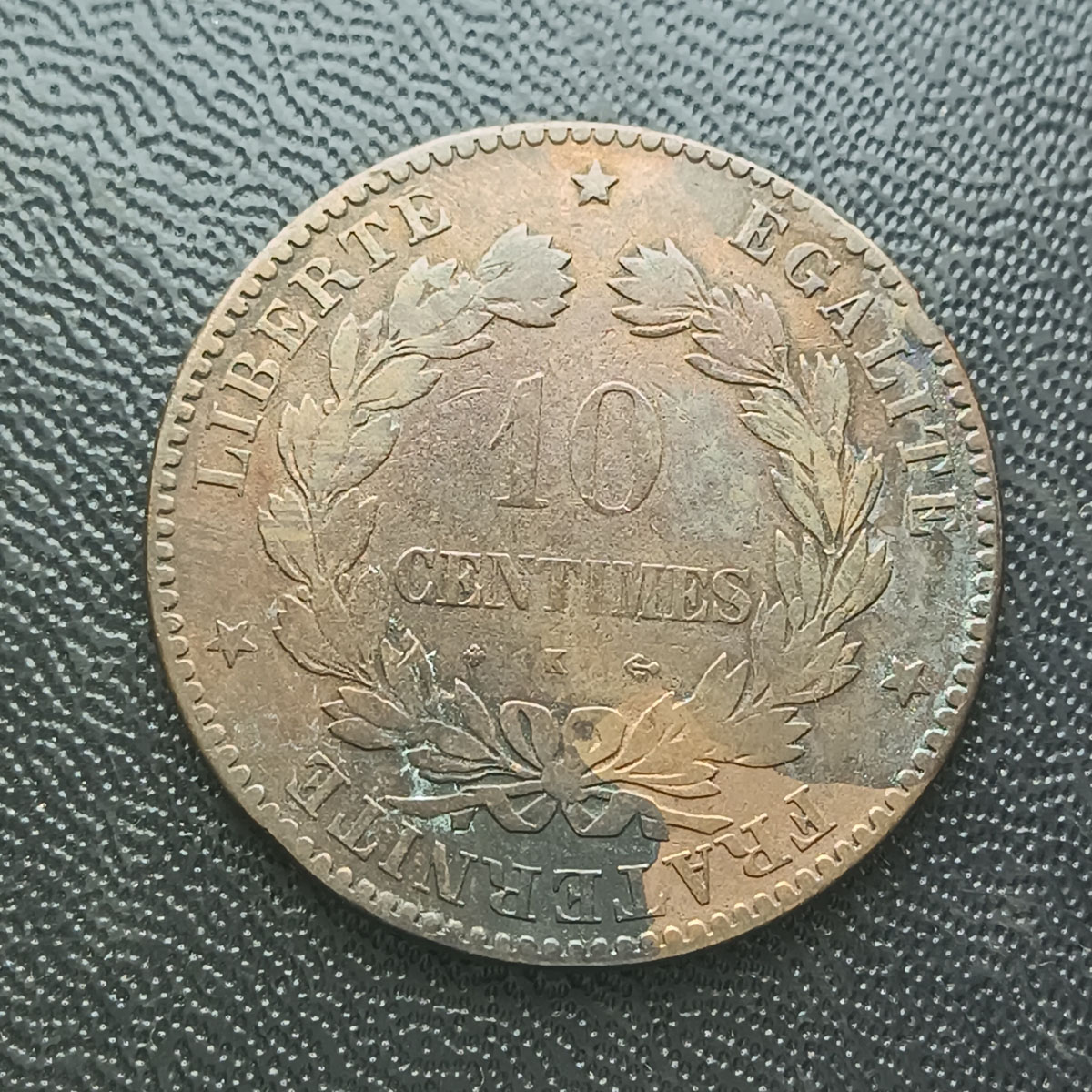 FRANÇA - 10 CENTIMES 1872 - BONZE